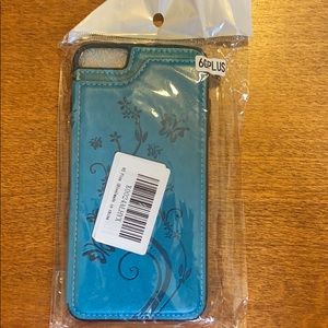 NWT 6GPlus phone case. Blue front opens for wa…
